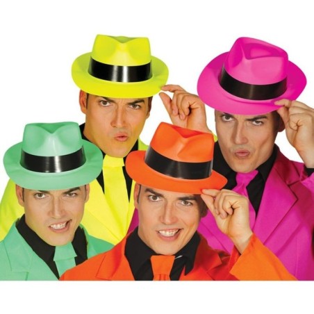 Sombrero gangster plastico 8422935551136 55113