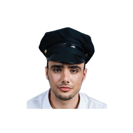 Gorra policia sado taxista negra lisa adulto 8423667057200 107853