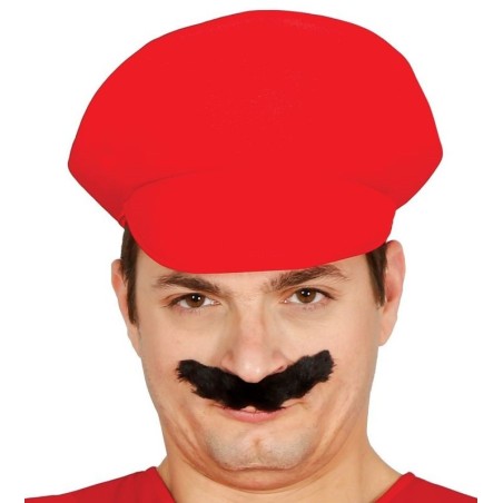 Gorra fontanero roja similar a la de mario bros 8434077136744 13674