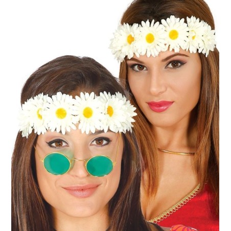 Diadema flores blancas hippie margaritas 8434077186794 18679