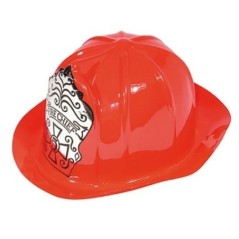 Casco bombero rojo plastico fino 8422935551167 55116