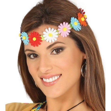 Diadema hippie margaritas de colores cinta pelo 8434077173916 17391