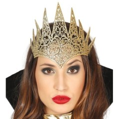 Diadema reina malvada en color oro malefica 8434077174111 17411