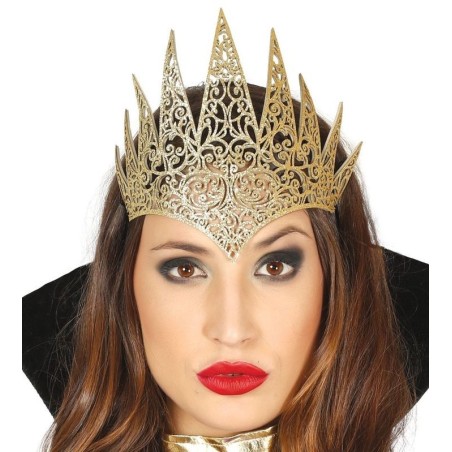 Diadema reina malvada en color oro malefica 8434077174111 17411