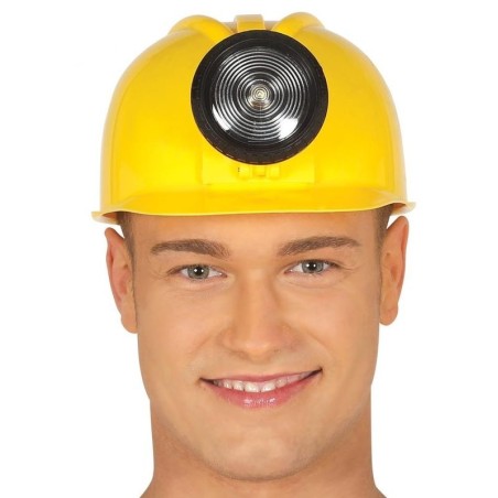 Casco minero con luz real minion 8434077131596 13159