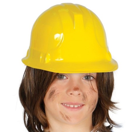 Casco obrero infantil barato plastico albañil 8434077138939 13893
