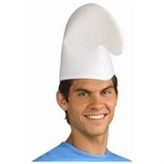 Gorro de pitufo blanco original los pitufos 82686496629 49662