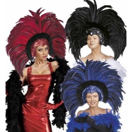 Tocado brasileño con plumas elige color 8003558660704 6607C AZ