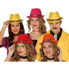 Sombrero gangster mascota colores surtidos 8434077133705 13370 AMARIO