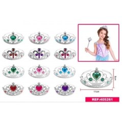 Coronas de princesa baratas 11x8 cm surtidas 8800884052612 405261