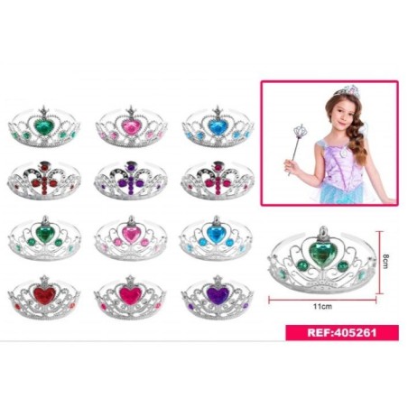 Coronas de princesa baratas 11x8 cm surtidas 8800884052612 405261