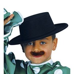 Sombrero cordobes negro infantil flocado 8434077133408 13340