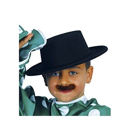 Sombrero cordobes negro infantil flocado 8434077133408 13340
