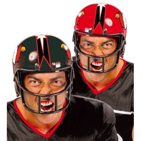Casco futbol americano rojo o negro rugby 8434077134030 13403