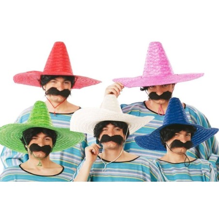Sombrero mejicano paja 50 cm elige color 8434077134061 13406