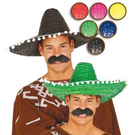 Sombrero mejicano paja 50 cm elige color 8434077136461 13646