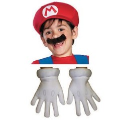 Guantes gorra y bigote Mario Bros niño infantil 39897737713 13373