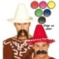 Sombrero mejicano paja 33 cm elige color