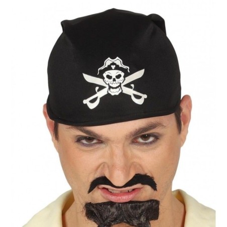 Pañuelo pirata negro con calavera 8434077131756 13175