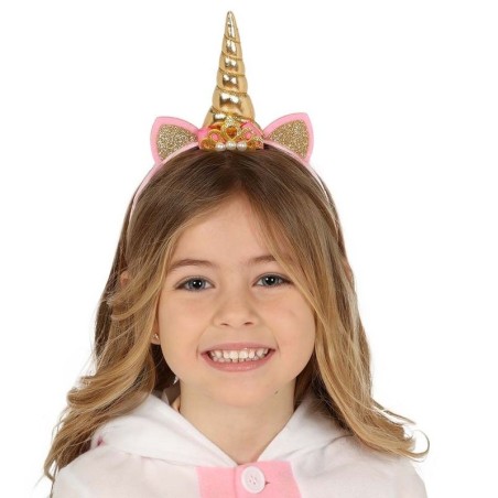 Diadema unicornio oro para niña 8434077130506 13050