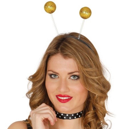 Diadema bola escarcha oro 8434077166307 16630