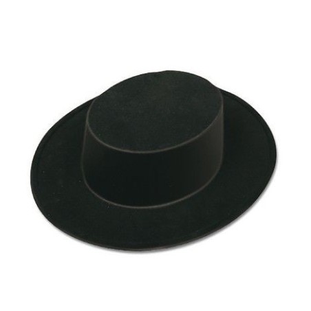 Sombrero cordobes flocado negro adulto 8422935551051 55105
