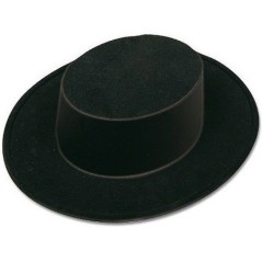 Sombrero cordobes infantil negro flocado 8422935551235 55123