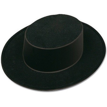 Sombrero cordobes infantil negro flocado 8422935551235 55123