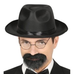 Sombrero gangster negro de fieltro para adulto 8434077131732 13173