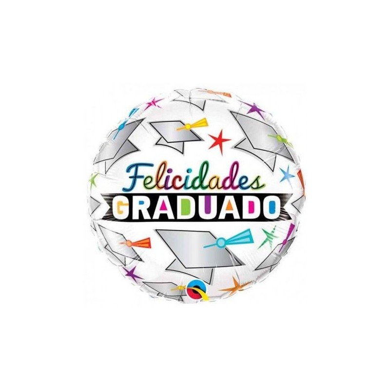 Globo felicidades graduado 45 cm