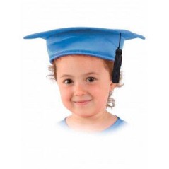 Birrete infantil azul de tela para niño 122491015 2491 AZUL