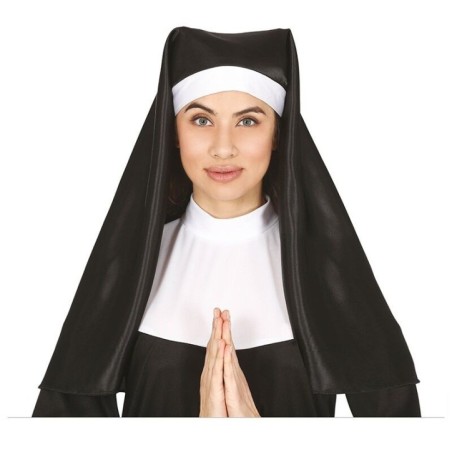 Cofia de monja negra para adulto 8434077133323 13332
