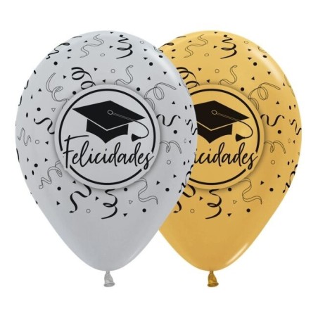Globos Graduacion 12 uds 30 cm 7703340171111 R12 FGRAD