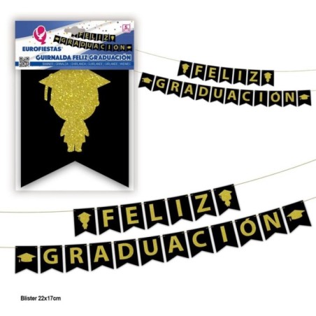 Guirnalda feliz graduacion 5 metros 8435127212883 21288EF
