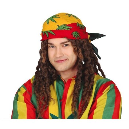 Pañuelo rasta complemento disfraz jamaicano 8434077133255 13325