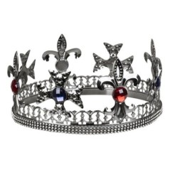 Corona plata metalica para rey 8712026645555 64555