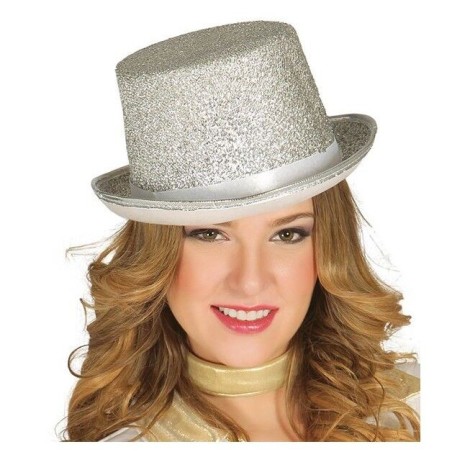 Chistera plata purpurina adulto sombrero 8434077131237 13123