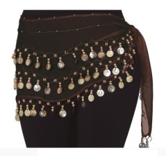Pañuelo zingara negro con monedas 8434077270103 27010