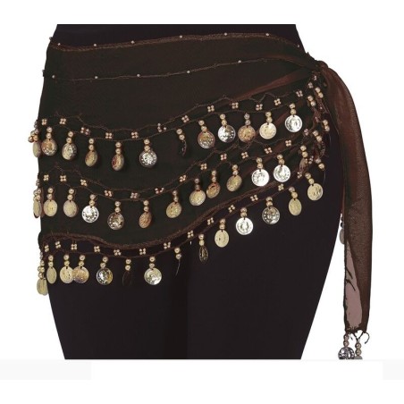 Pañuelo zingara negro con monedas 8434077270103 27010