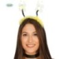 Diadema abeja con marabu amarillo