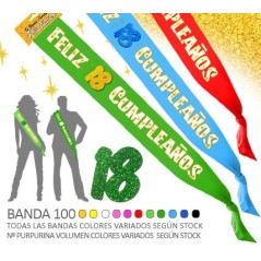banda 18 cumpleanos fiesta 00962/100A18 8003558003693