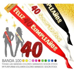 banda 40 cumpleanos fiesta 00962/100A40 8003558003693