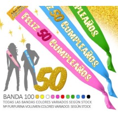 banda 50 cumpleanos fiesta 00962/100A50 8003558003693