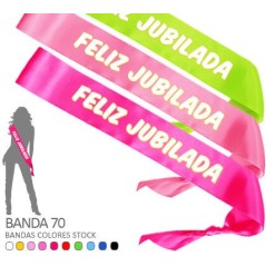 banda feliz jubilada 7 cm ancho 00968/02A 8003558003693