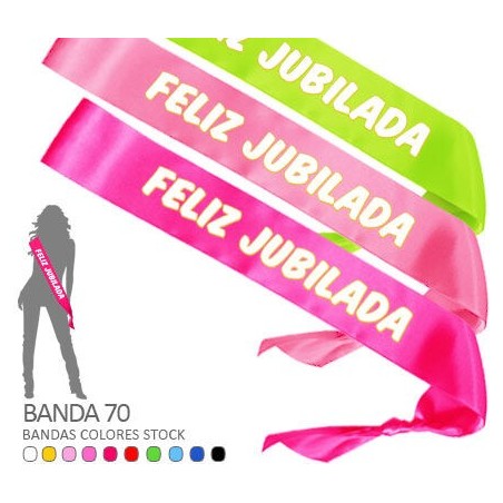 banda feliz jubilada 7 cm ancho 00968/02A 8003558003693
