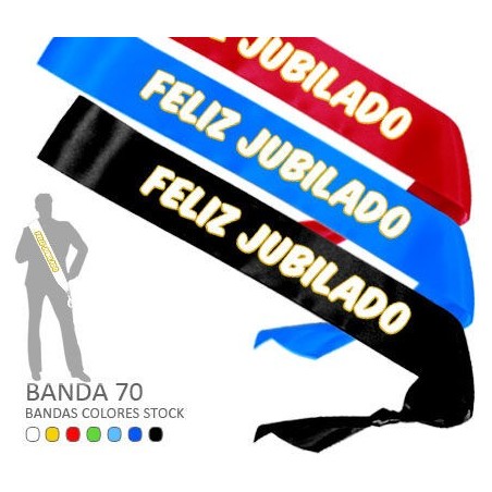 banda feliz jubilado 7 cm ancho 00968/02 8003558003693