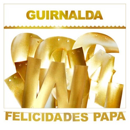 guirnalda felicidades papa 3 metros 00971/05D 8003558003693
