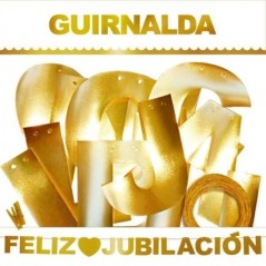 guirnalda feliz jubilacion 3 mt oro 00971/30 8003558003693