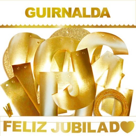 guirnalda feliz jubilado 3 metros 00973/32 8003558003693