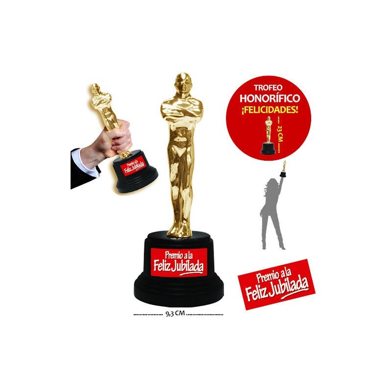 Estatua de oscar para jubilacion